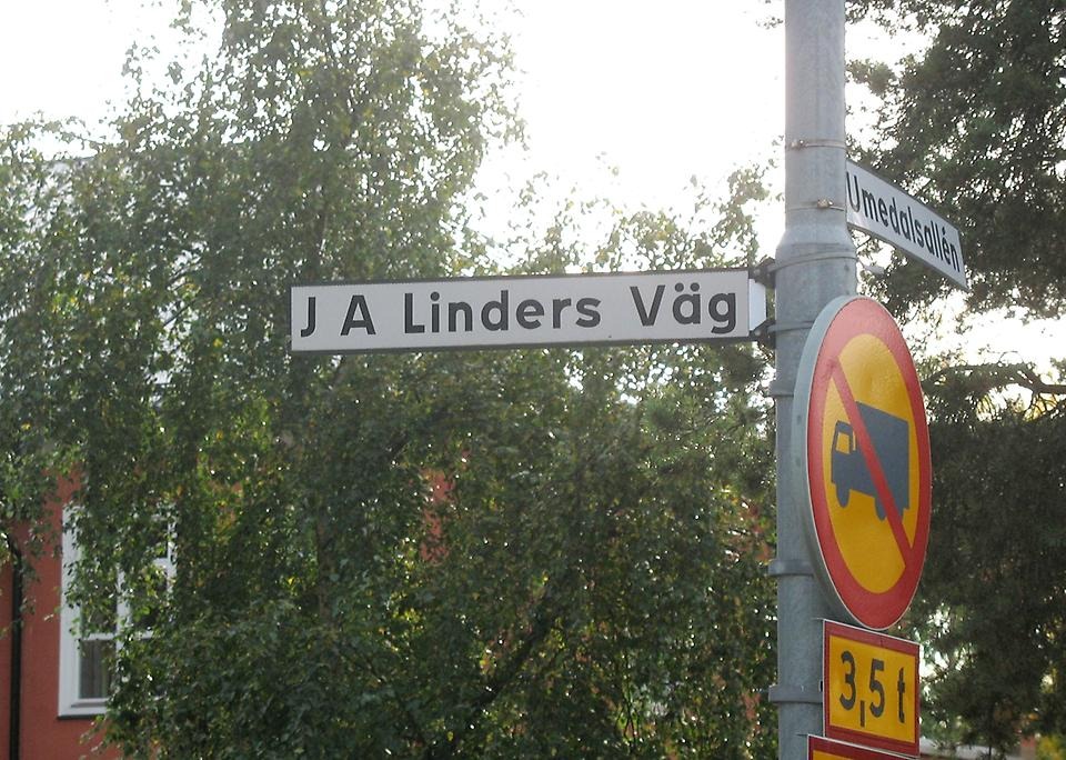 J. A. Linders väg, Umedalen